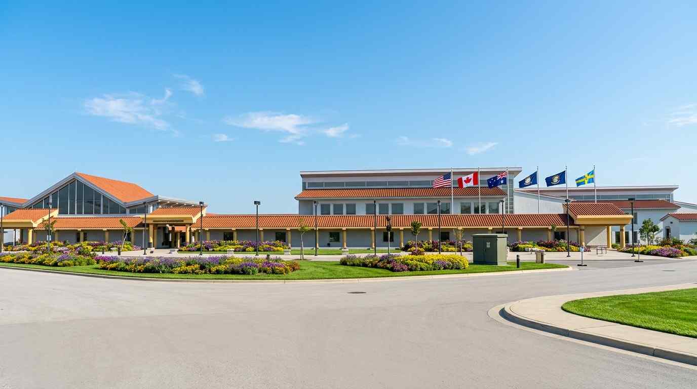 American School entrance
