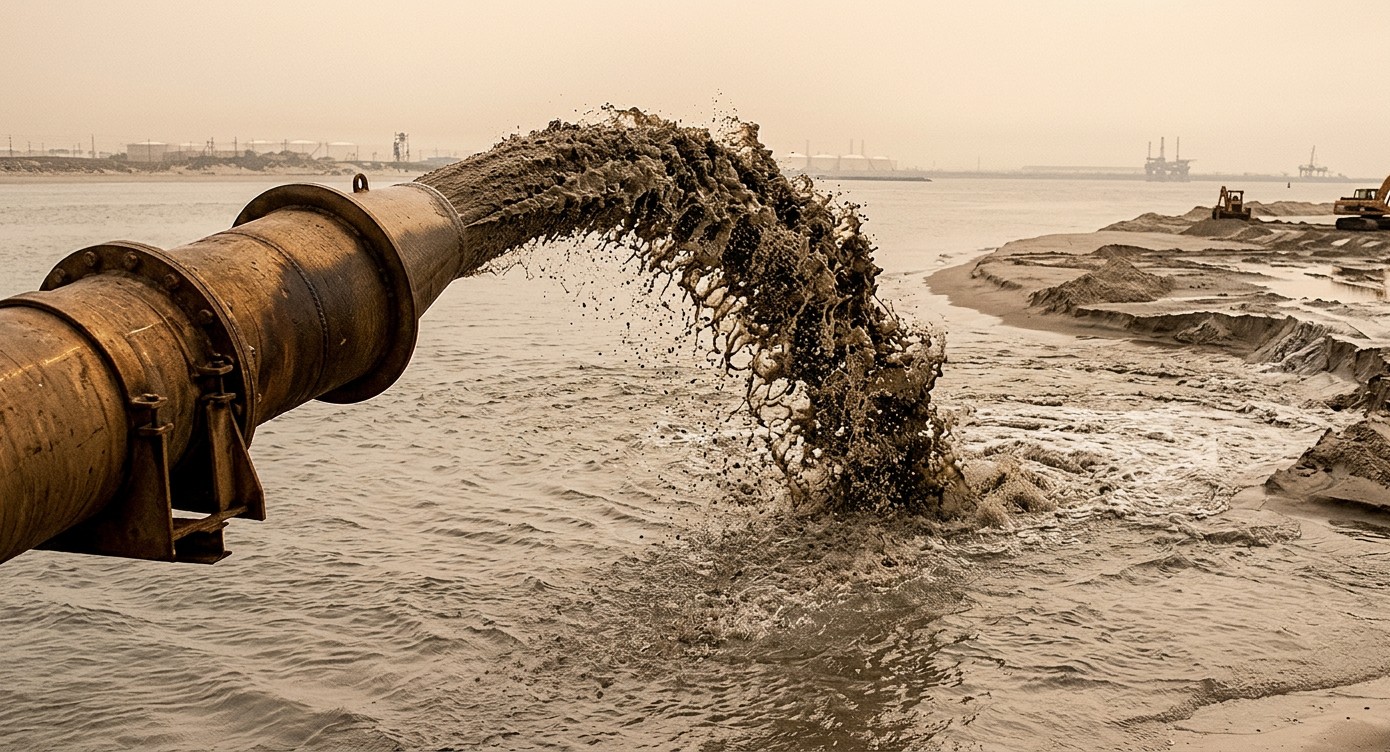 Hydraulic sand creates clean zone